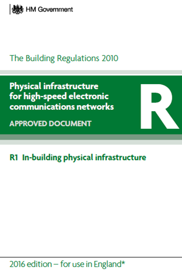 Front cover of Part R of the Building Regulations 2010