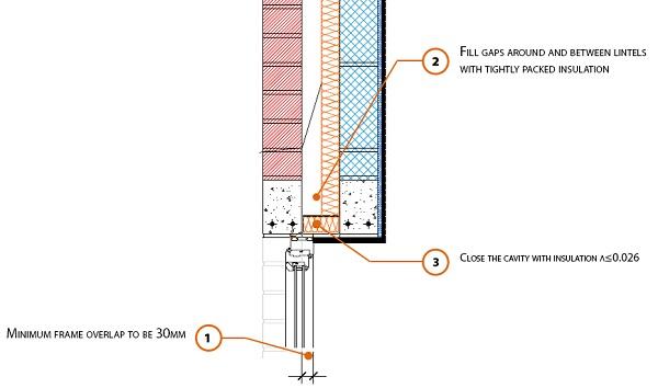 Registered Construction Detail - Independent concrete lintel