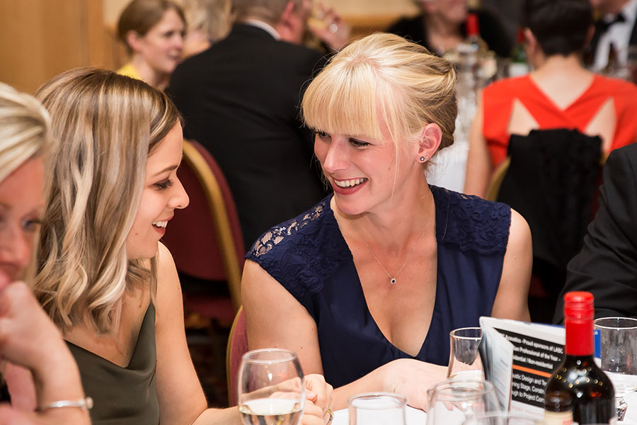 Dining at the LABC West Yorkshire Building Excellence Awards 2019