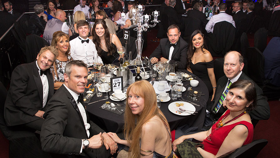 Guests dining at the LABC East Midlands Building Excellence Awards 2019