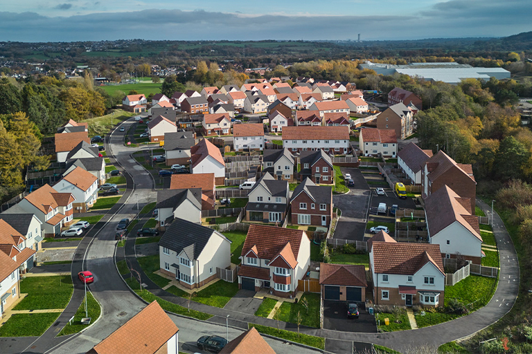 New Housing - High Volume New Housing Development - Maes Gwern, Flintshire