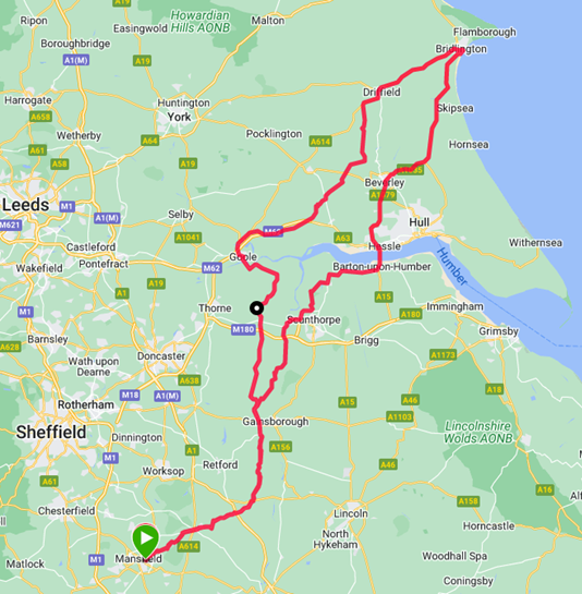 charity run route map