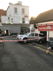 Vehicle reversed into building – Surbiton, Kingston Council