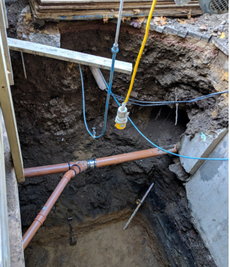 Basement wall collapse