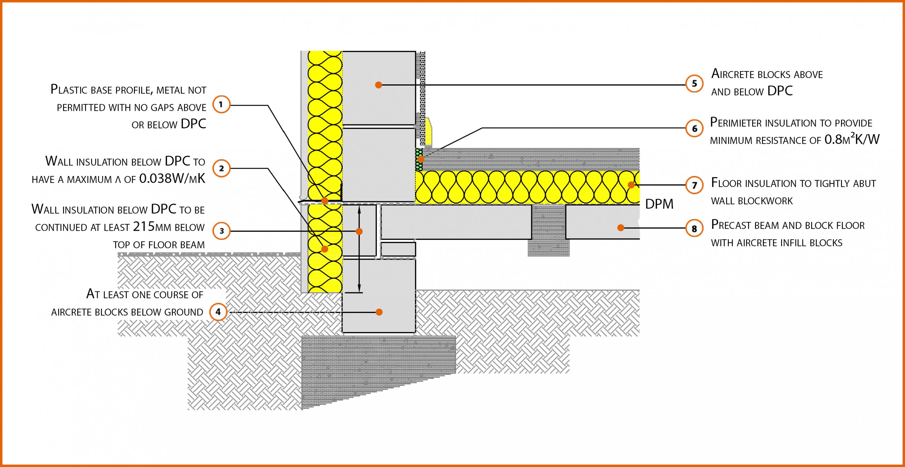 E5SMEW2 Suspended Beam and Block Floor, Insulation above Slab | LABC