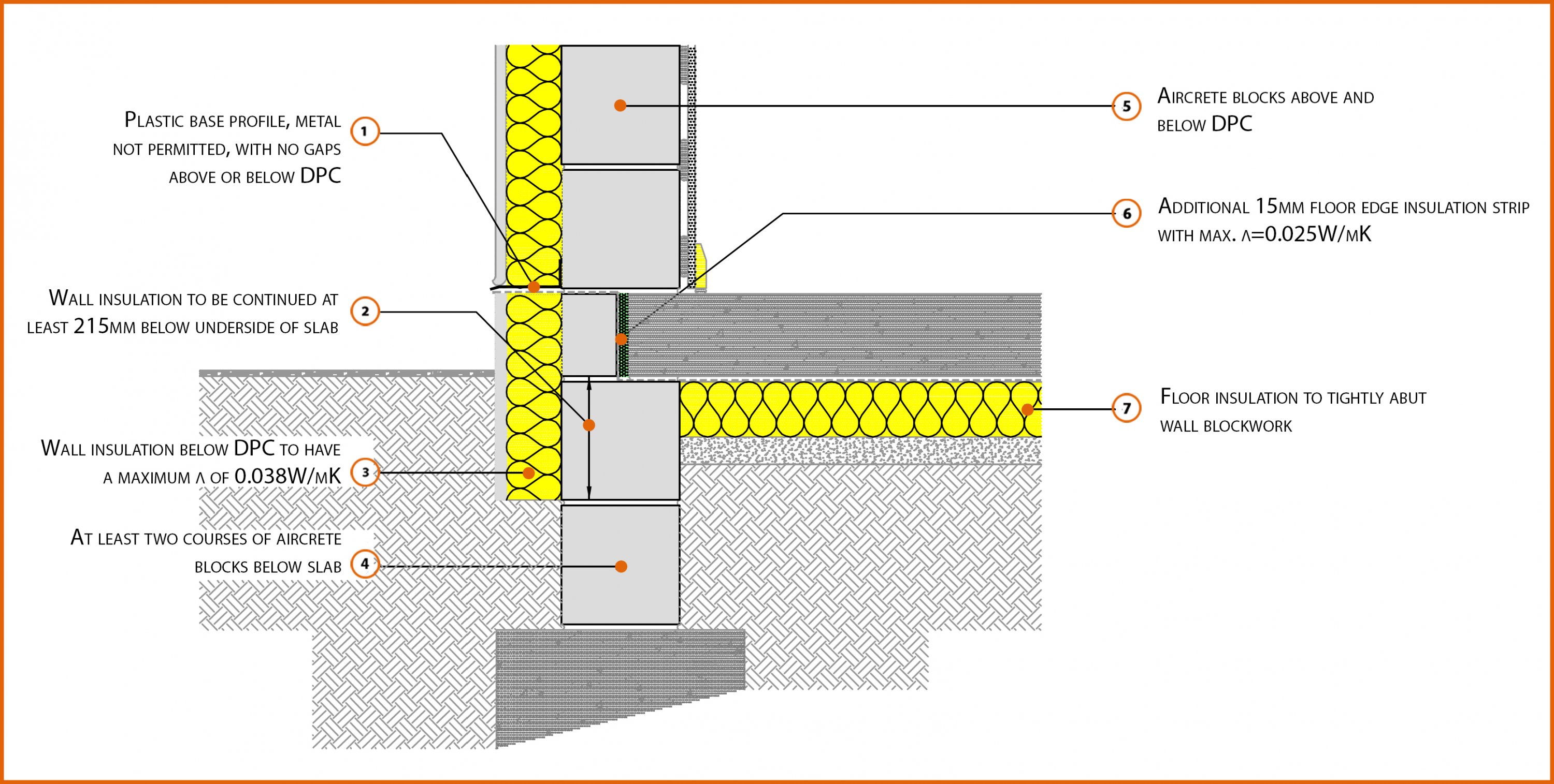 E5SMEW14 Suspended InSitu Concrete Floor, Insulation below Slab LABC