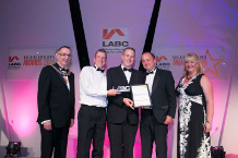 Bristol City Council collecting the award on behalf of Philip Clifford Design