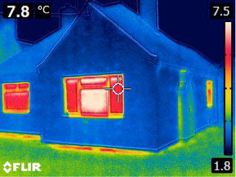 Image showing areas of heat loss in a home