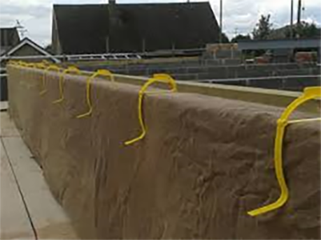 rain masonry protect frost protecting protected hessian keep labc