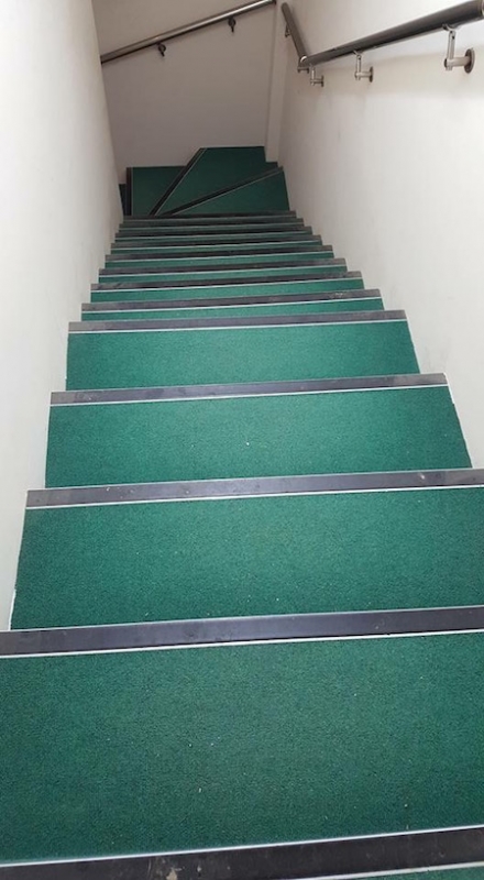 Problem stair treads - these treads get deeper the higher up you go