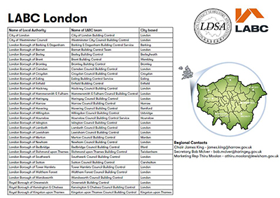 LABC London region contact details