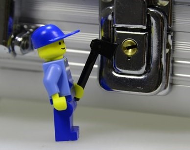 Lego man with an axe - accessible window article - Approved Document Q