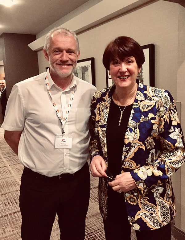 Dame Judith Hackitt with Plymouth Council Building Control Manager Guy Cooper