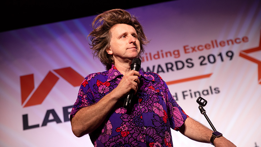 Milton Jones at the LABC Building Excellence Awards 2019