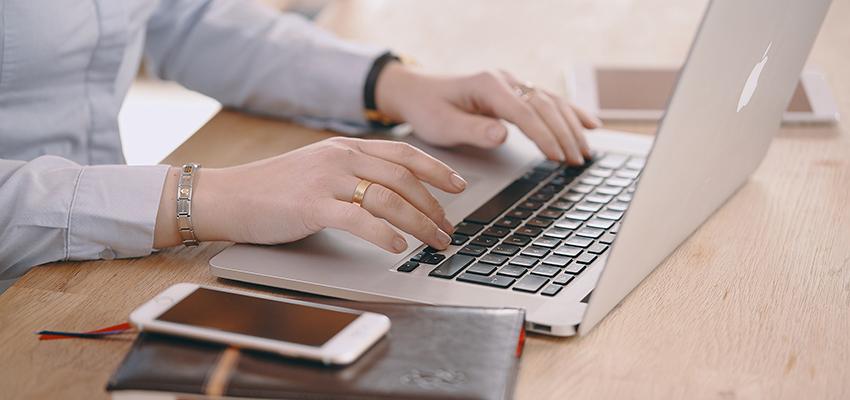 Woman at laptop