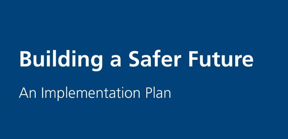 Building a safer future graphic