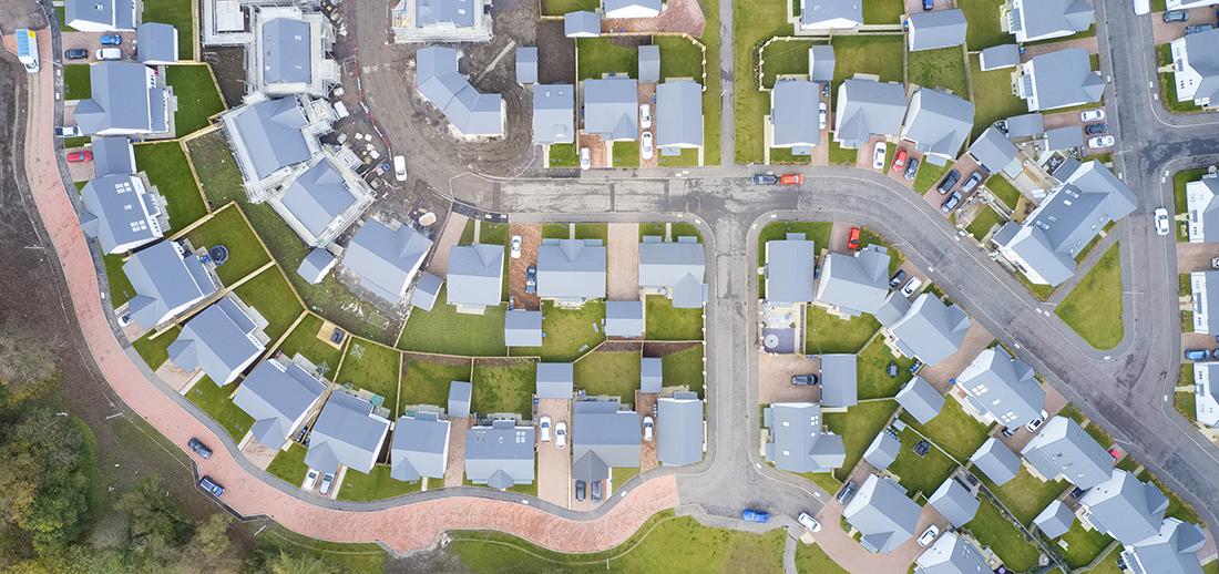 Picture of a UK housing estate - system failure