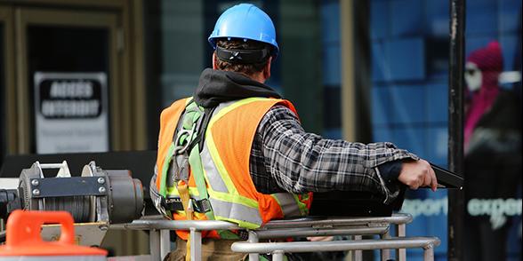 Construction worker on site