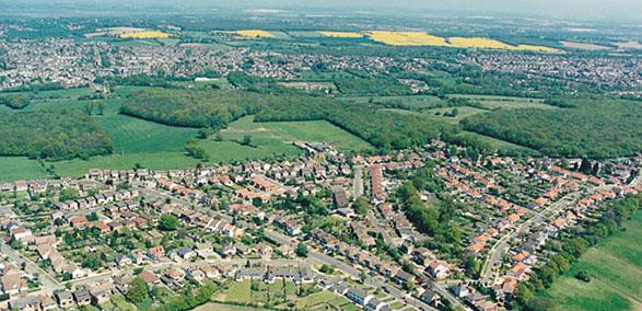 Land use maps - aerial image - Daws Heath Essex