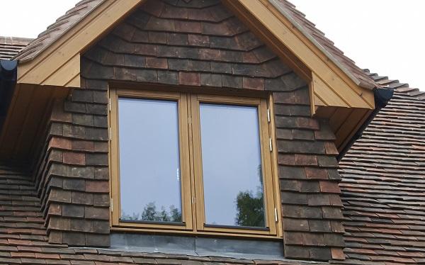 Image of a house with timber windows