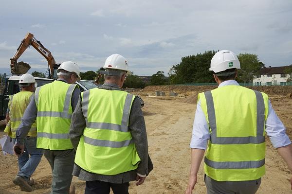 Picture of Building Control surveyors on site