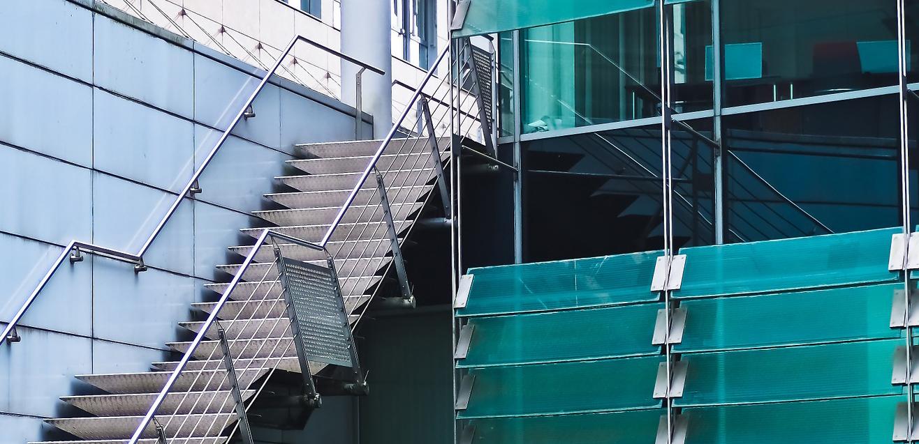 Staircase with balustrade