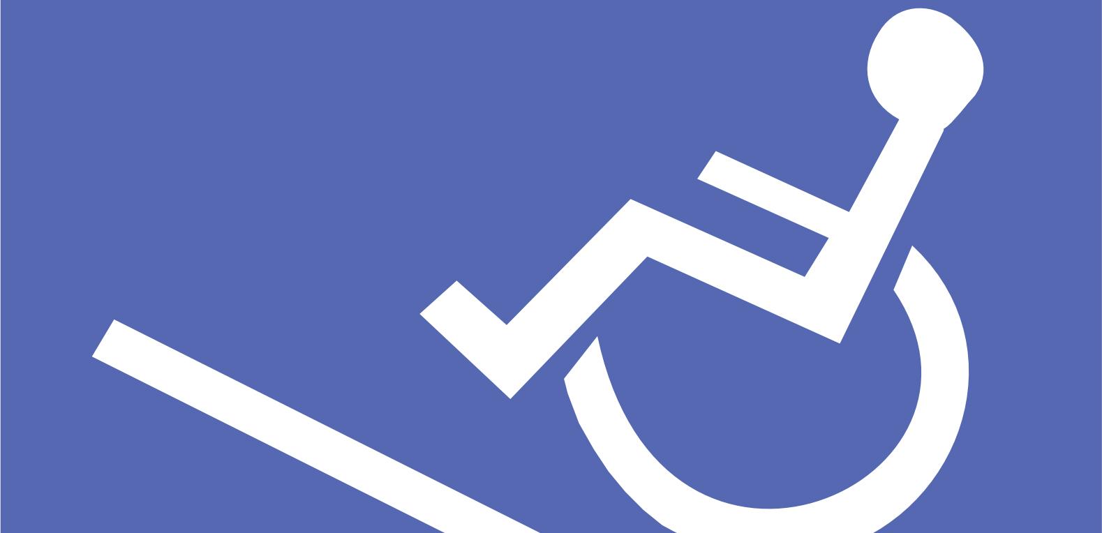 Wheelchair access sign