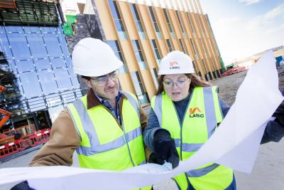 LABC building control officer on site