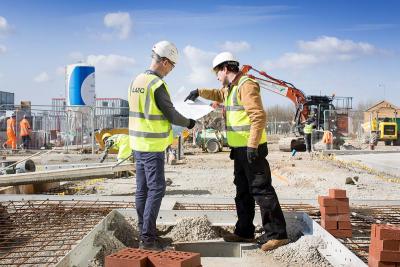 LABC Partner Authority Scheme members working on a construction site