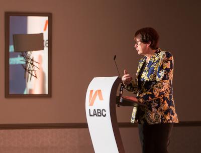 Dame Judith Hackitt speaking at the LABC Member Conference 2019