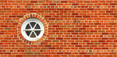 Brickwork in a brick wall