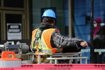 Construction worker on site