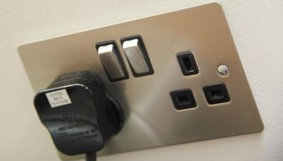 Picture of plug in electrical socket