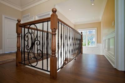 Picture of a ballustrade on a staircase in a residential building