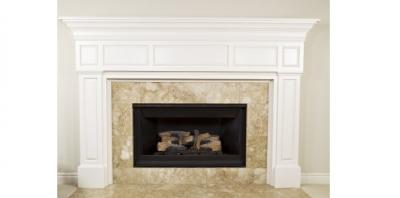 Stone fireplace surround