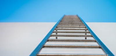 Ladder against wall