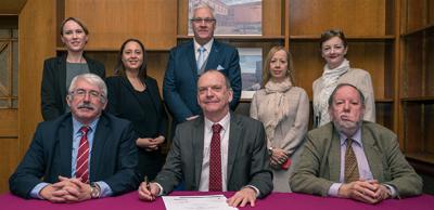 LABC MOU signing with Wolverhampton University - first building control surveying qualifications