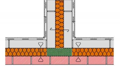 Diagram of a party wall - 