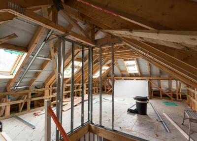 Picture of a roof with trusses by Pasquill
