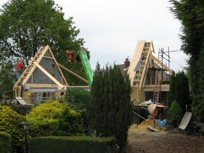 Image of a new house being built