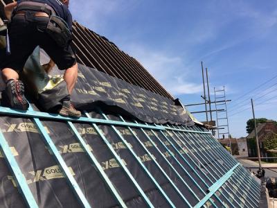 Picture of roof insulation