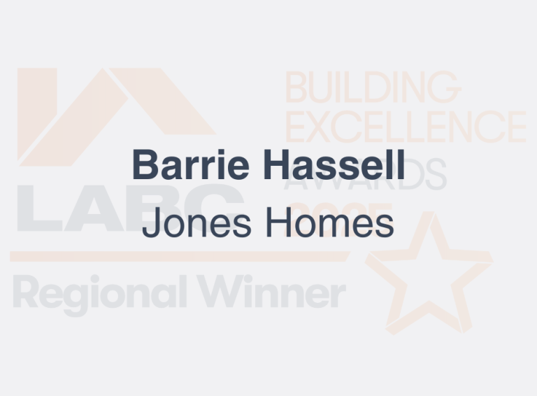 Barrie Hassell, Jones Homes