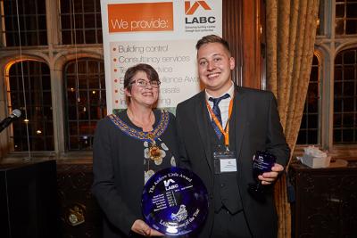 LABC Trainee of the Year 2016 Jack Pritchard with President Jack Pritchard